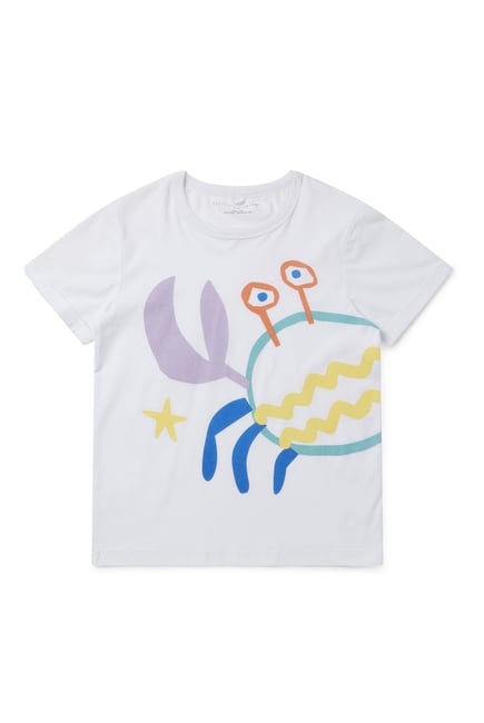 Crab Print T-Shirt